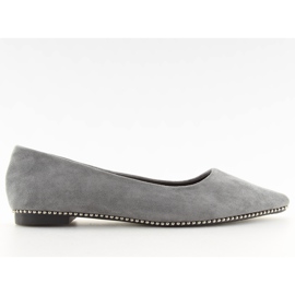 Graue Ballerinas für Frauen YQ206 grau
