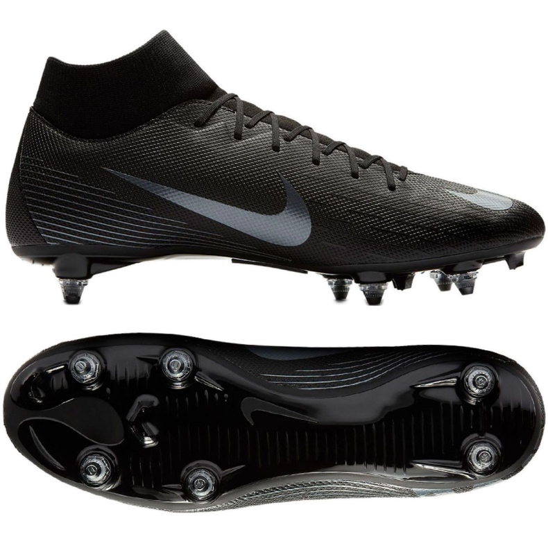 Nike Mercurial Superfly 6 Academy Sg Pro M AH7364-001 Fußballschuhe schwarz schwarz