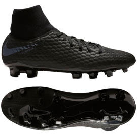 Nike Hypervenom 3 Academy Df Fg M AQ9217-001 Fußballschuhe schwarz schwarz