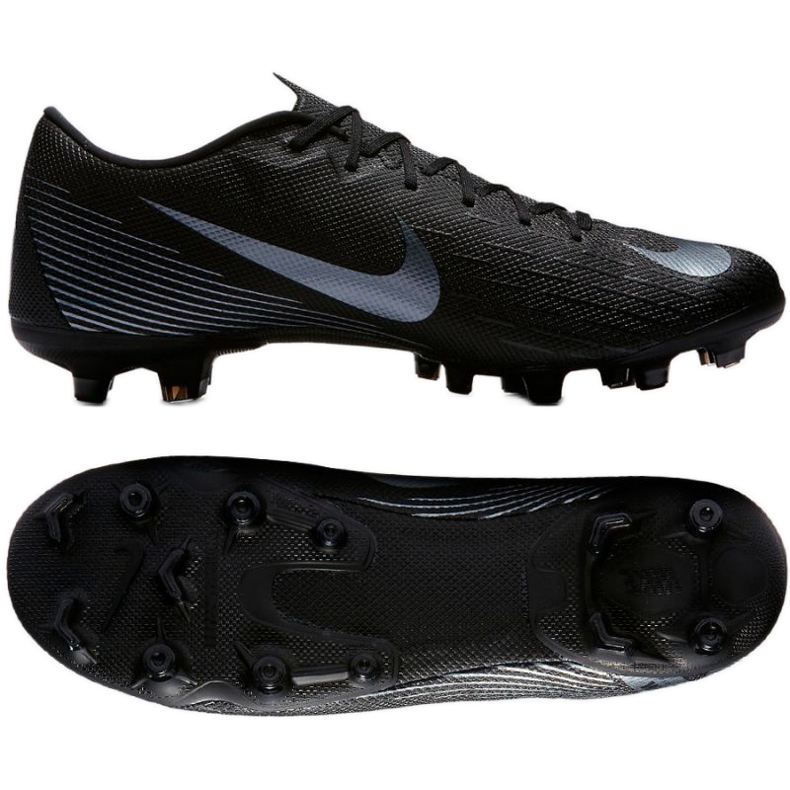 Nike Mercurial Vapor 12 Academy FG M AH7375-001 Fußballschuh schwarz