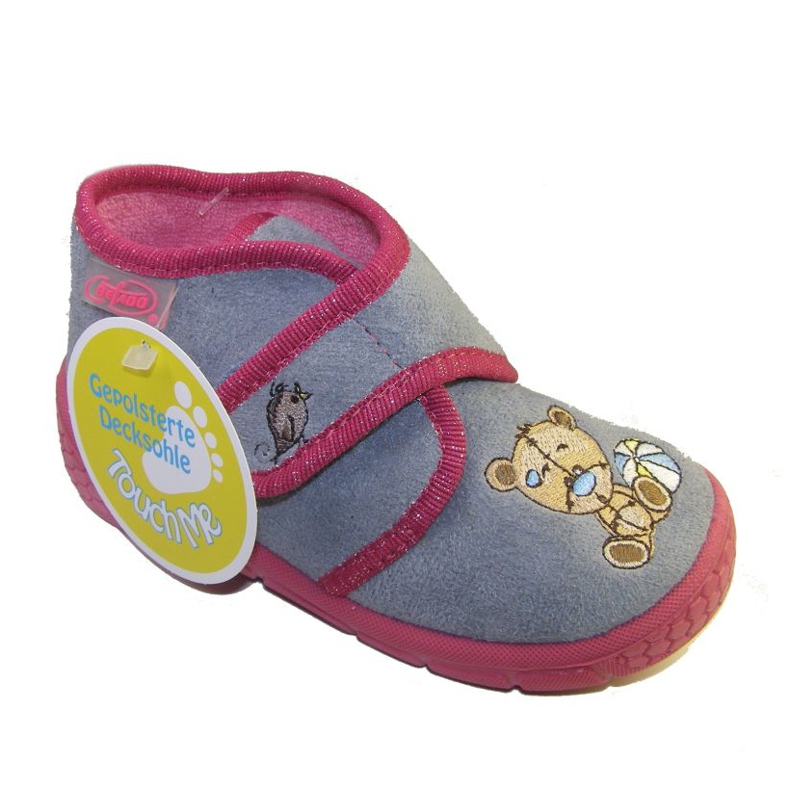 Befado Kinderschuhe 529P018 grau rosa