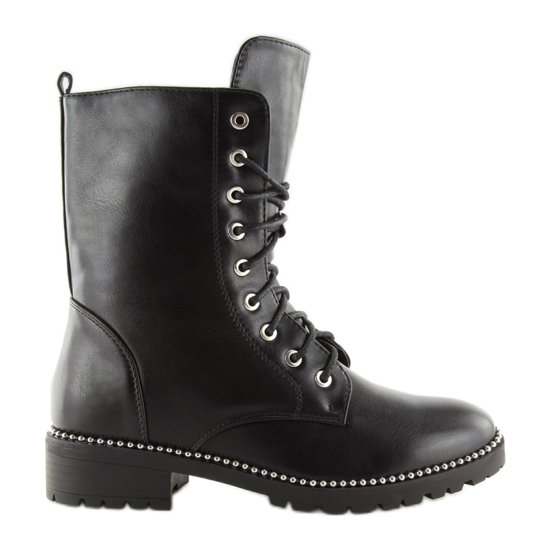 Schwarze Arbeitsstiefel für Damen NC238 Schwarz