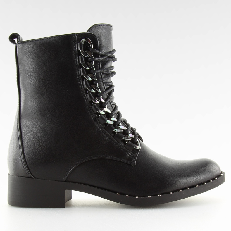 Schwarze Arbeitsstiefel für Damen NC236 schwarz