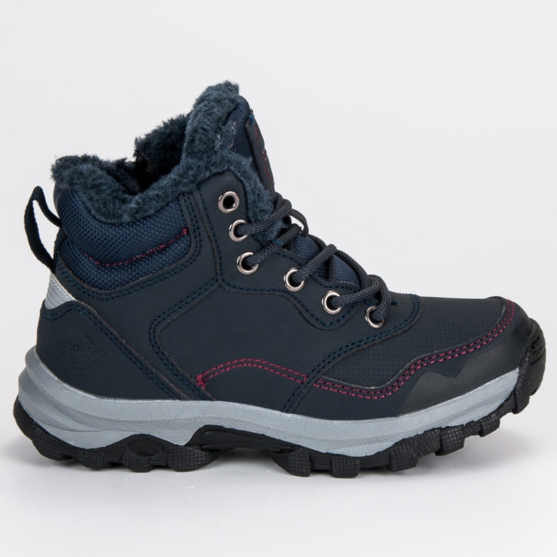 Ax Boxing Warmer Trapper auf dem Reißverschluss blau