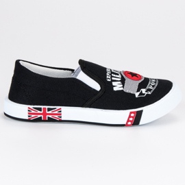 American Club American Slipony für Kinder schwarz