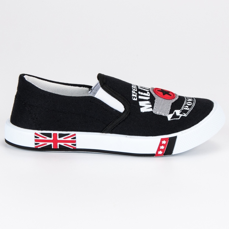 American Club American Slipony für Kinder schwarz