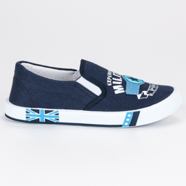 American Club American Slipony für Kinder blau