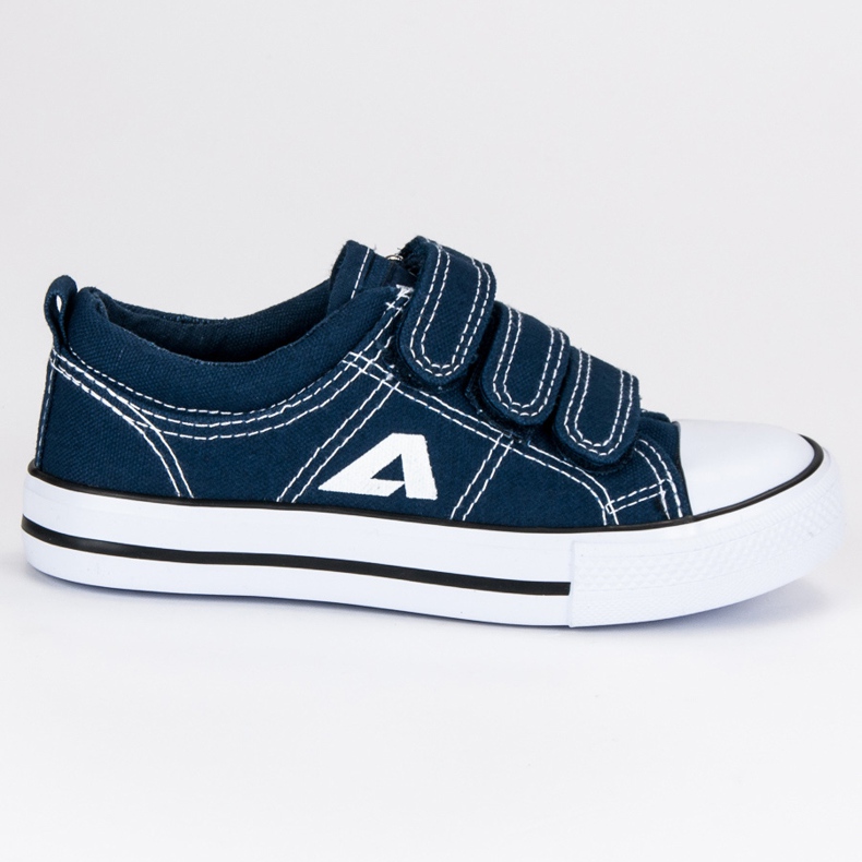 American Club Amerikanische Klett-Turnschuhe blau