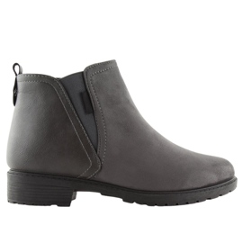 Graue warme Chelsea-Stiefel für Damen NB225P Grau
