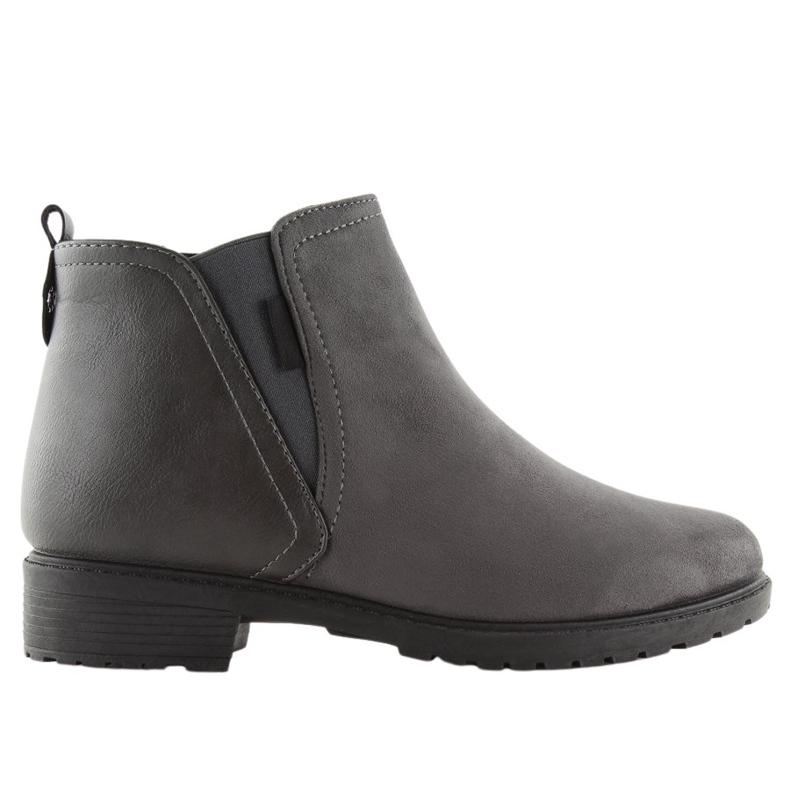 Graue warme Chelsea-Stiefel für Damen NB225P Grau