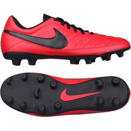 Nike Majestry Fg M AQ7902-600 Fußballschuhe rot rot