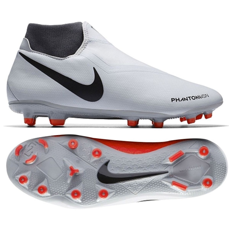 Nike Phantom Vsn Academy Df Fg M AO3258-060 Fußballschuhe grau mehrfarbig