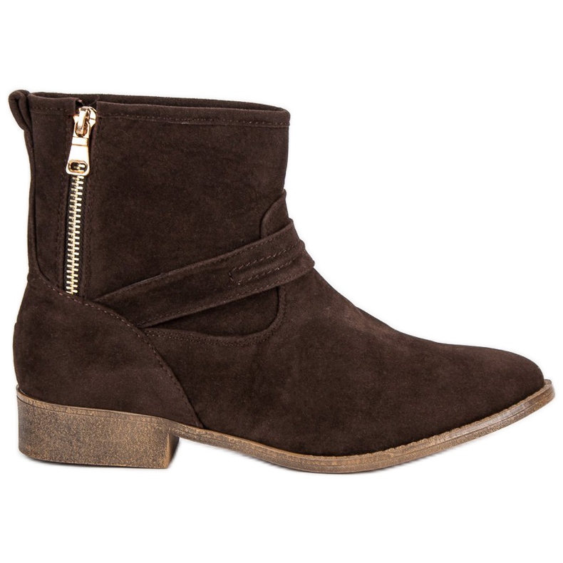 L&H Braune Wildlederstiefel
