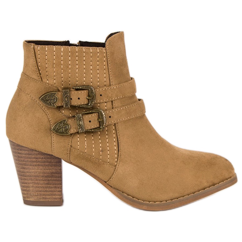 Corina Wildlederstiefeletten am Pfosten braun