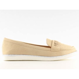 Beige Slipper für Damen 22-07 Beige