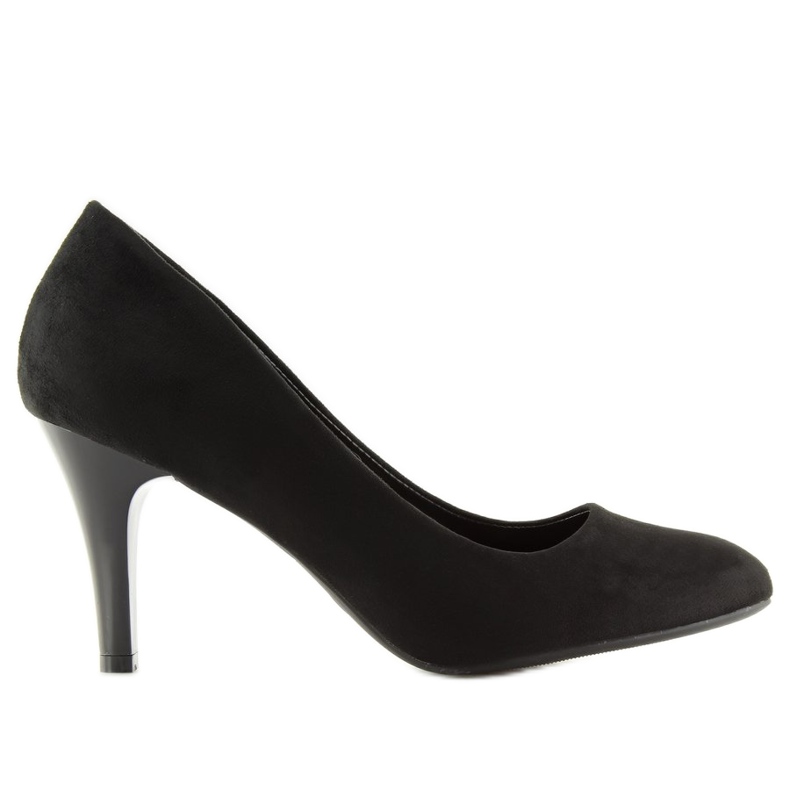 Pumps mit mandelförmigen Zehen schwarz B-41 Black