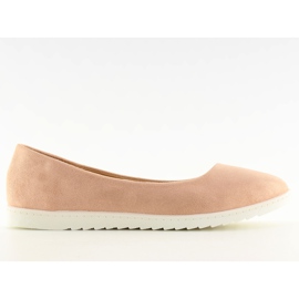 Glatte rosa Damen Ballerinas BH1236-BL Pink
