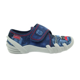 Befado Kinderschuhe Hausschuhe Turnschuhe 273x233 blau rot navy blau