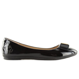 Schwarze Damen Ballerinas 9988-130 Schwarz
