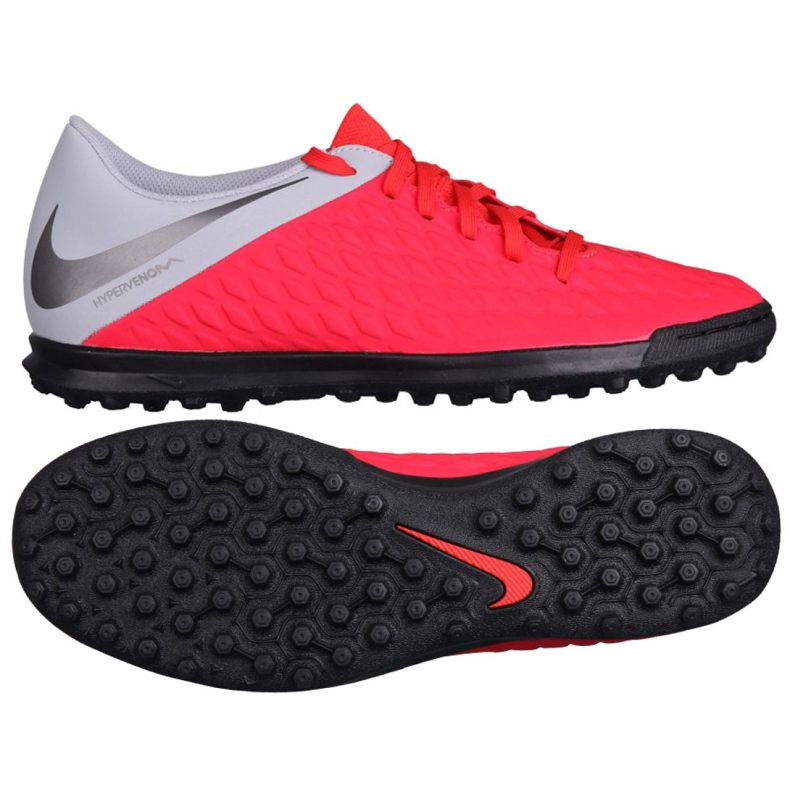 Nike Hypervenom 3 Club Tf AJ3811-600 Fußballschuh schwarz rot