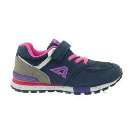 American Club Amerikanische ADI Sportschuhe für Kinder 15110 rosa marineblau