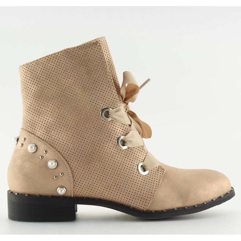 Stiefel für Frauen rosa 17018-13 Champagner