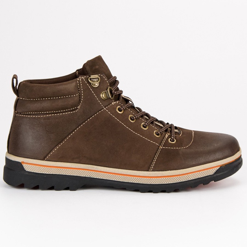 American Club Lederschuhe der amerikanischen Männer braun