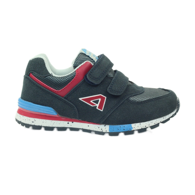 American Club Amerikanische ADI Sportschuhe für Kinder 15110 grau rot navy blau