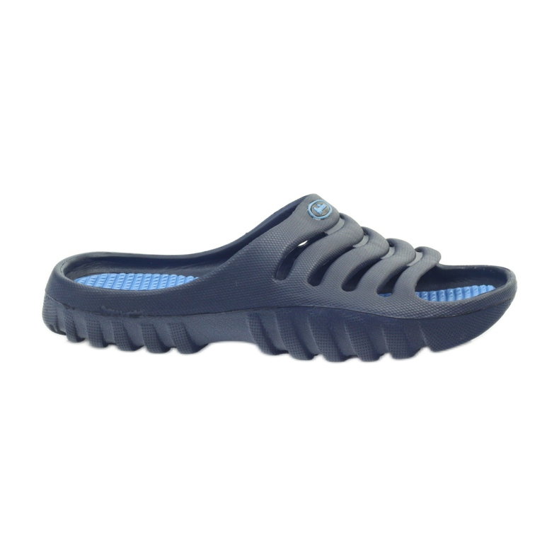 American Club Amerikanische Kinderpoolschuhe Hausschuhe navy blau