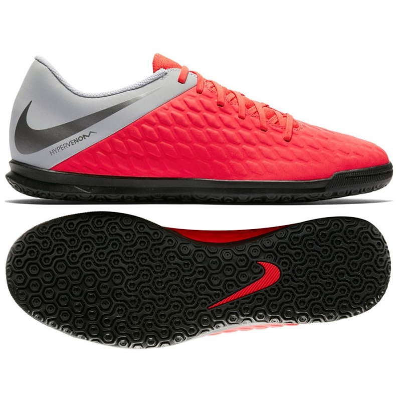 Hallenschuhe Nike Hypervenom PhantomX 3 Club Ic Jr AJ3789-600 mehrfarbig rot