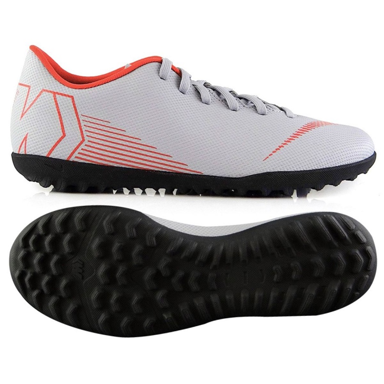 Nike Mercurial Vapor 12 Club Tf M AH7386-060 Fußballschuhe mehrfarbig grau