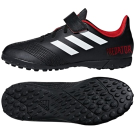 Adidas Predator Tango 18.4 TF Jr DB2341 Fußballschuhe schwarz schwarz