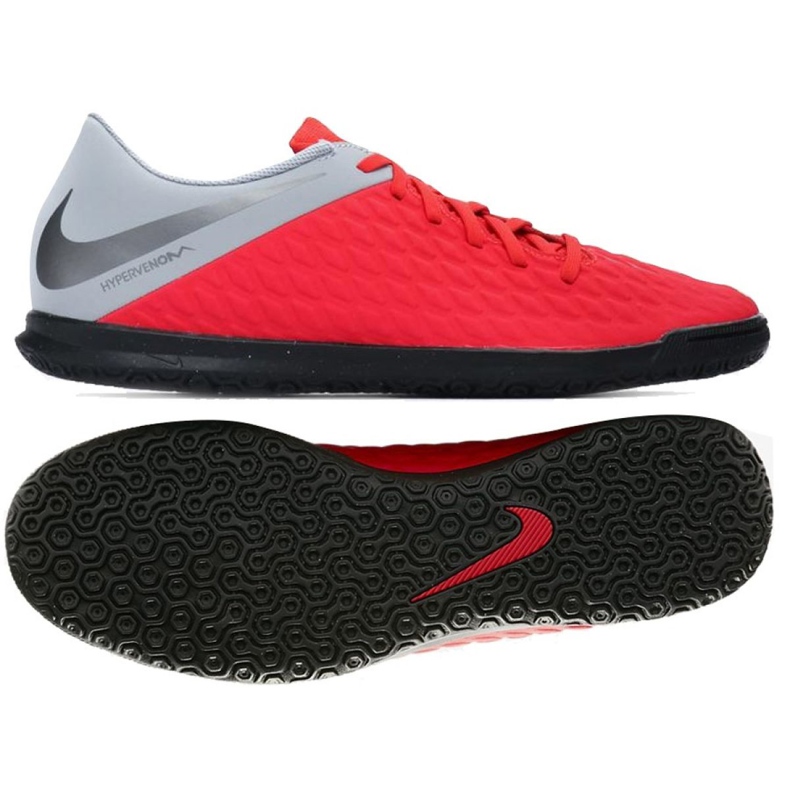 Hallenschuhe Nike Hypervenom Phantomx 3 Club Ic M AJ3808-600 rot rot