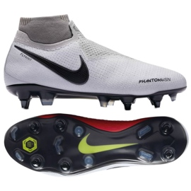 Nike Phantom Vsn Elite Df Sg Pro Ac M AO3264-060 Fußballschuhe grau silber-