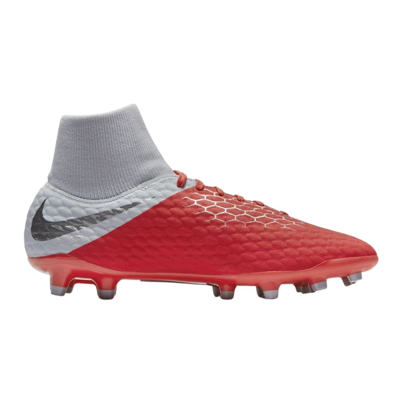 Nike Hypervenom 3 Academy Df Fg M AQ9217-600 Fußballschuhe mehrfarbig silber-