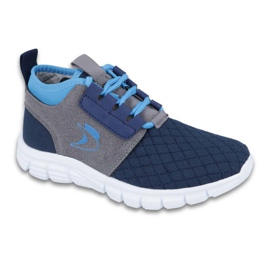 Befado Kinderschuhe bis 23 cm 516X035 blau grau navy blau