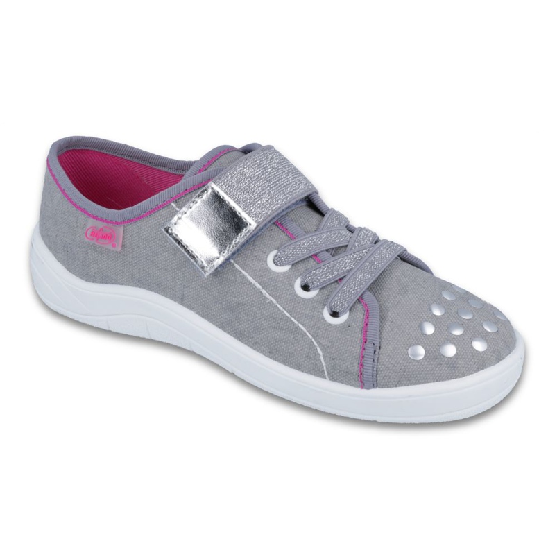 Befado Kinderschuhe 251Y108 grau rosa