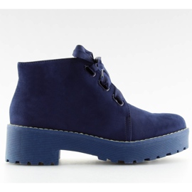 Stiefel Damenschuhe dunkelblau LL219 Blau marineblau