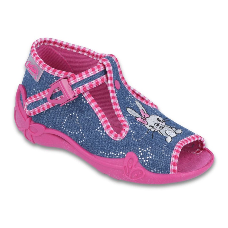 Befado Kinderschuhe 213P106 blau rosa