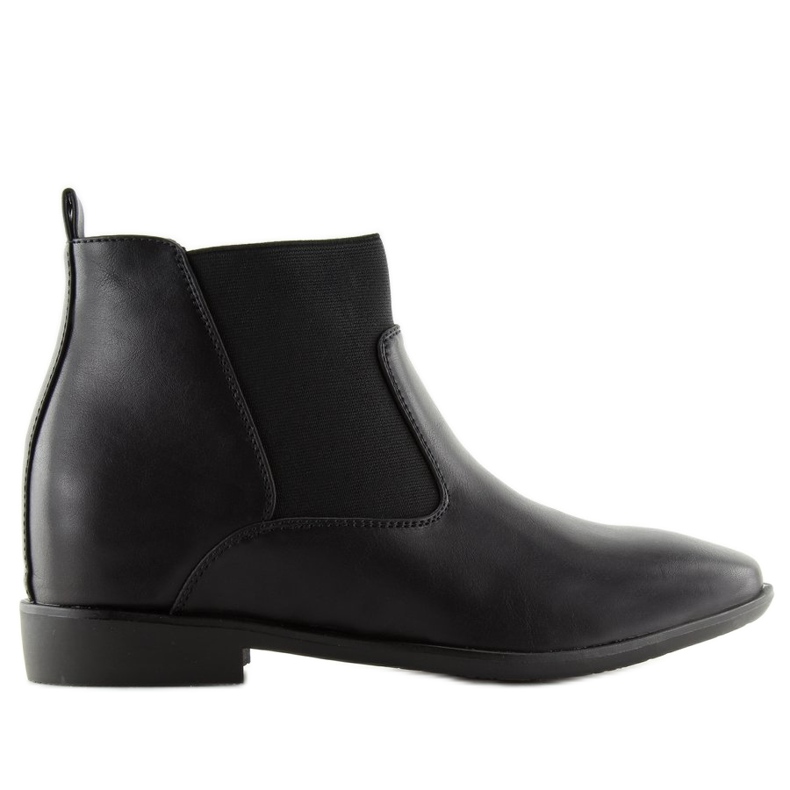 Schwarze Chelsea-Stiefel A-188 Schwarz