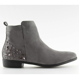 Graue Jodhpurstiefel MB188-112 grau