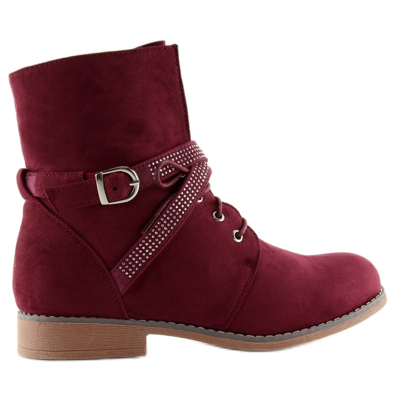 Damenstiefel kastanienbraun W305 Wine rot