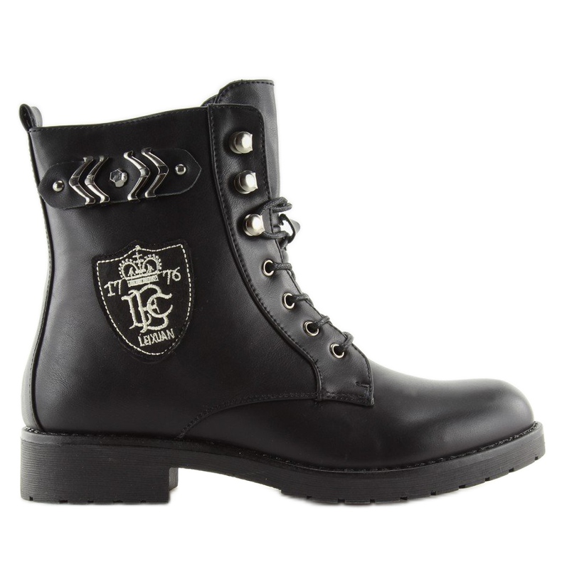 Schwarze Stiefel für Damen schwarze Stiefel H950 Schwarz