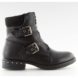 S165 Schwarze Damenstiefel