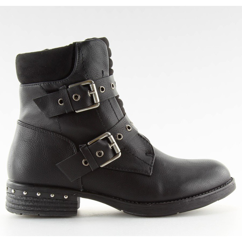 S165 Schwarze Damenstiefel