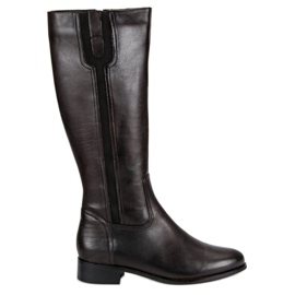 Studio Florence Klassische Lederstiefel braun