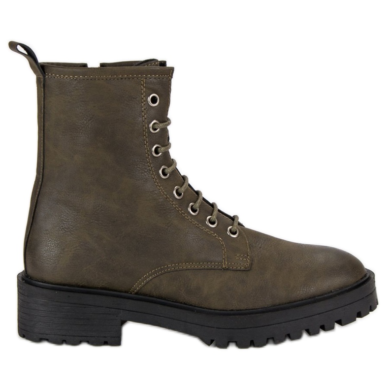 Corina Stylische Arbeitsstiefel grün