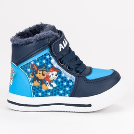 Isolierte Stiefel Hundepatrouille blau