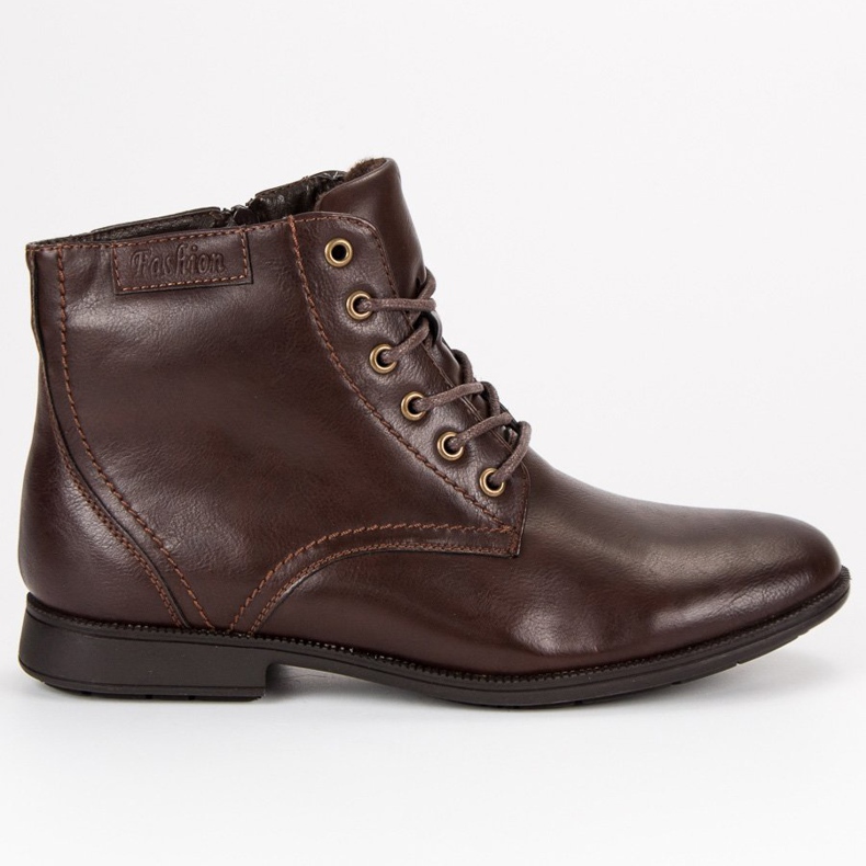 Isolierte Reißverschlussstiefel braun