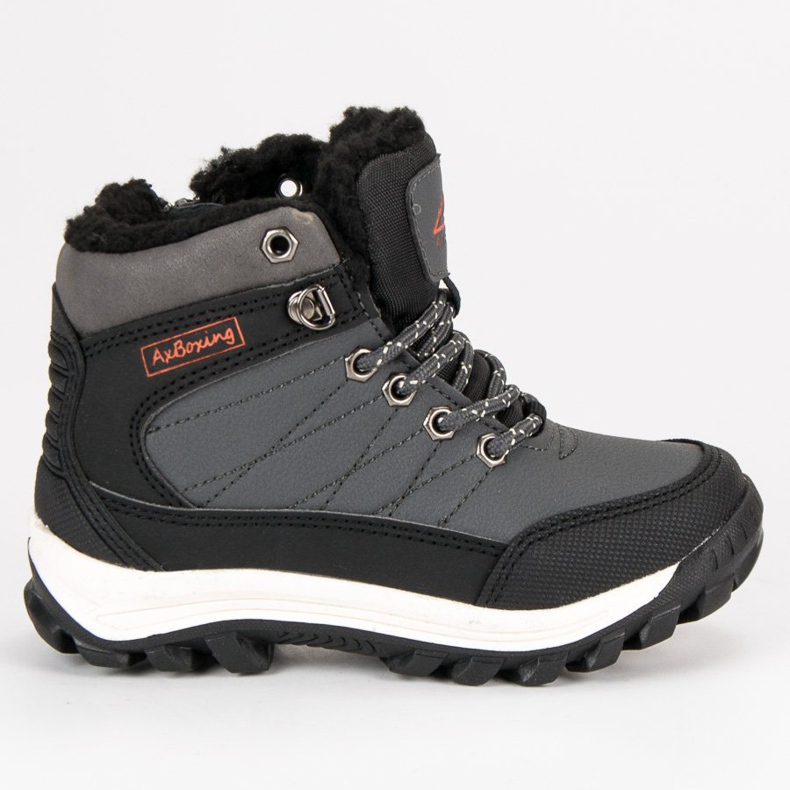 Ax Boxing Warmes Schuhwerk über dem Knöchel grau